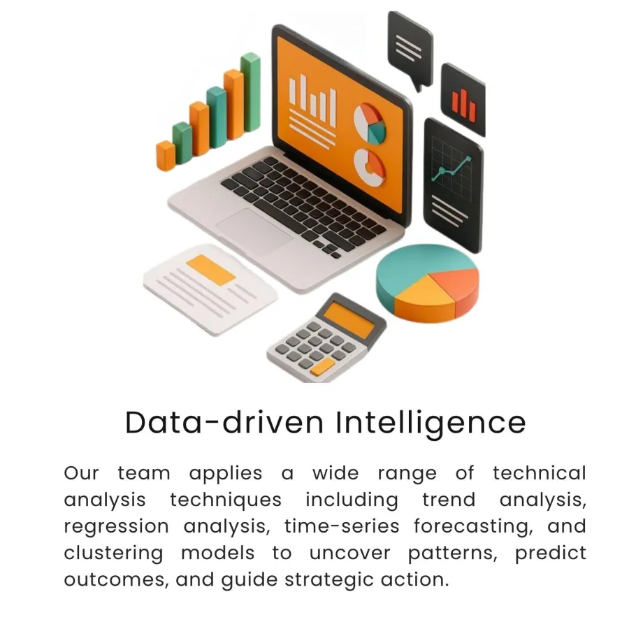 Laptop with reports and charts